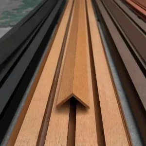 Thanh lam sóng ngoài trời 219x26x2900mm màu Teak Light Coffee Red Brown